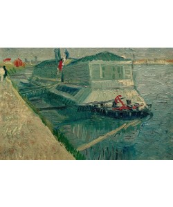 Vincent van Gogh, Waschboot auf der Seine bei Asnières