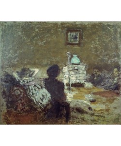 Pierre Bonnard, Sous la lampe, Szene d’intérieur