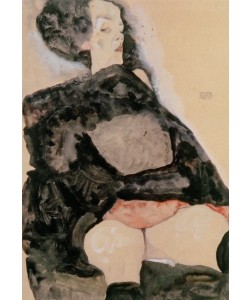 Egon Schiele, Frau in Schwarz