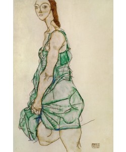 Egon Schiele, Stehende Frau in gruenem Hemd