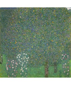 Gustav Klimt, Rosensträuche unter Bäumen 