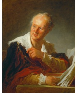 Jean-Honoré Fragonard, Portrait d’homme de lettres, anciennement identifié à Denis Diderot