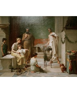 John William Waterhouse, A sick Child Brought into the Temple of Aesculapius