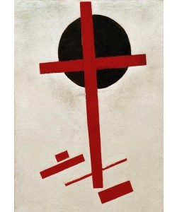 Kasimir Malewitsch, Rotes Kreuz auf schwarzem Kreis