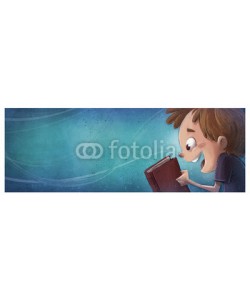 cirodelia, niño feliz con libro