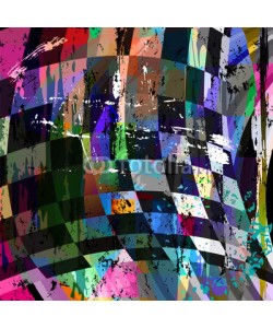 Kirsten Hinte, abstract background composition, with strokes, splashes, stripes