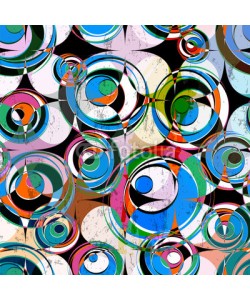 Kirsten Hinte, seamless background pattern, with circles, strokes and splashes