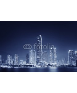 leeyiutung, Skyline of Hong Kong City at night