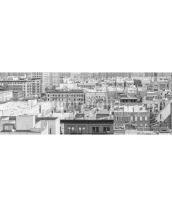 MaciejBledowski, Black and white panorama of Harlem, New York, USA