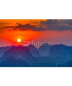aiisha, Sunset in Krabi mountains