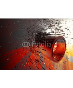 zeber, 3D futuristic background