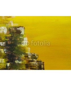 Artlu, Abstract art background. Hand drawn acrylic painting.