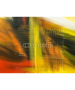 Artlu, Abstract art background, yellow texture. Hand drawn acrylic pain