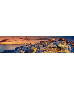 Blickfang, Santorin Panorama Abendstimmung
