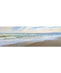 reichdernatur, Urlaub am Meer - Wellen und Sandstrand an der deutschen Küste - Banner / Panoroma