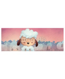 cirodelia, oveja feliz con rebaño