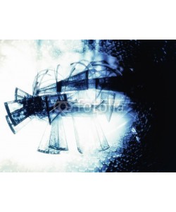 zeber, 3D futuristic background