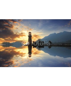 farizun amrod, Sunset at lighthouse coastal beach in Langkawi Island, Kedah, Malaysia