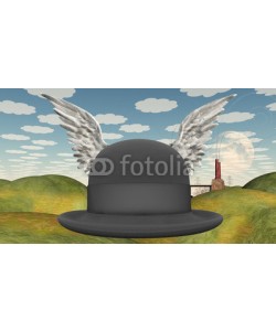 rolffimages, Winged Hat in surreal landscape
