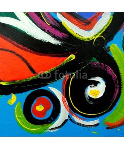 Mikhail Zahranichny, abstract modern painting by oil on  canvas for  interior, illust
