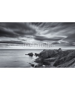 Alta Oosthuizen, Sunset at Dunnottar Castle on the Scottish coast cloud in black