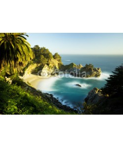 romanslavik.com, McWay Waterfalls at Beautiful Sunset, Road Number 1, California