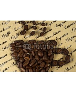 momanuma, kaffee tasse aus kaffeebohnen