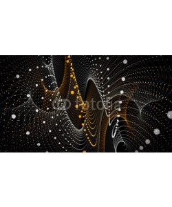 Frank Rohde, Futuristic particle stripe background design illustration