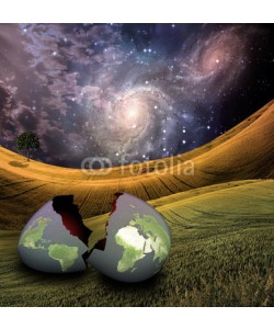 rolffimages, Earth egg is hatched  Some elements provided courtesy of NASA