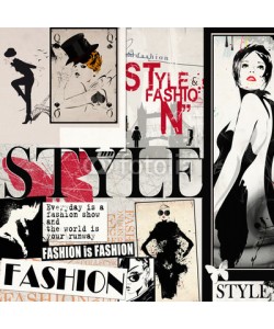 Yevhen, Fashion collage with freehand drawings