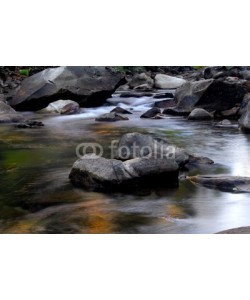 David Smith, small rapids in merced river in california with colorful reflect