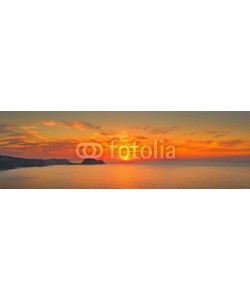 denis_333, Ocean sunset panorama, Zarautz, Spain