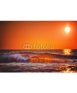 ValentinValkov, Sea wave close up, low angle view, sunrsie shot