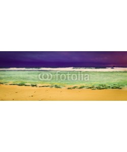 Olga Khoroshunova, Sunset over the sea. Amazing landscape panorama