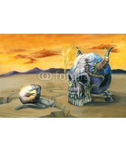 Paul Fleet, Egg and Skull Painting