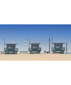 David Smith, three lifeguard shacks on venice beach, california