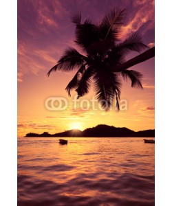 Beboy, Seychelles couché de soleil