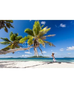 Beboy, seychelles plage cocotier