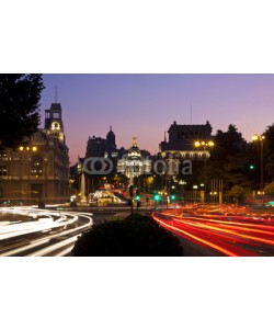 kasto, Night view of Plaza de Cibeles in Madrid