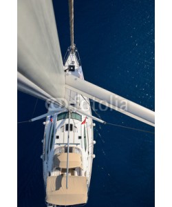 Alvov, view from the mast on a sailing yacht