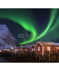 Blickfang, Nordlicht in Reine Lofoten Norwegen