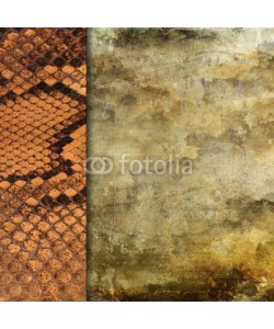 Grafix132, Fond grunge doré et peau de seprent