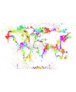 z0r0z, Worldmap White Background Splash - Weltkarte