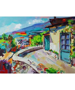 Kara-Kotsya, original art composition of summer landscape