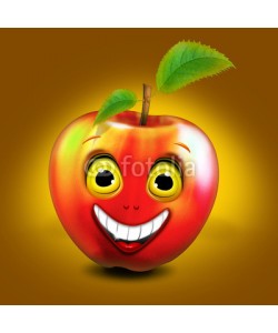 fotokalle, Apfel smilie - gesund leben