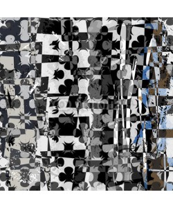 Kirsten Hinte, abstract geometric pattern background, with strokes, splashes, c