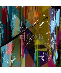 Kirsten Hinte, abstract background, with strokes, splashes and geometric lines