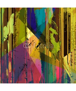 Kirsten Hinte, abstract background composition, with strokes, splashes and line