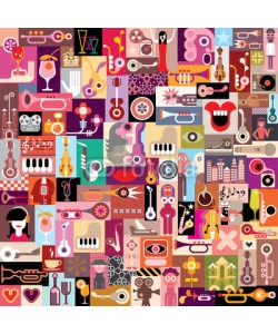 dan8, graphic design collage