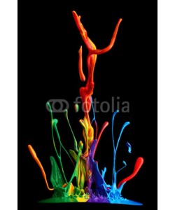 Leigh Prather, Colorful paint splashing